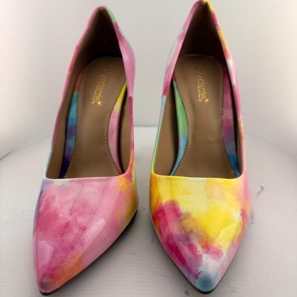 Shoedazzle Royal Watercolor Pumps - Size 9 1/2 - - Picture 1 of 13